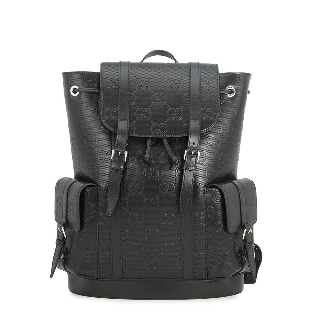 Gucci GG Embossed Backpack Bag Black